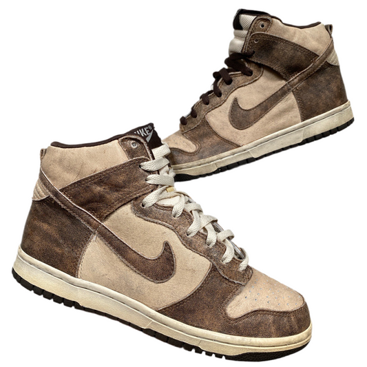 Nike Dunk High Dirty Pack Brown Vintage 2003 (UK 6.5)