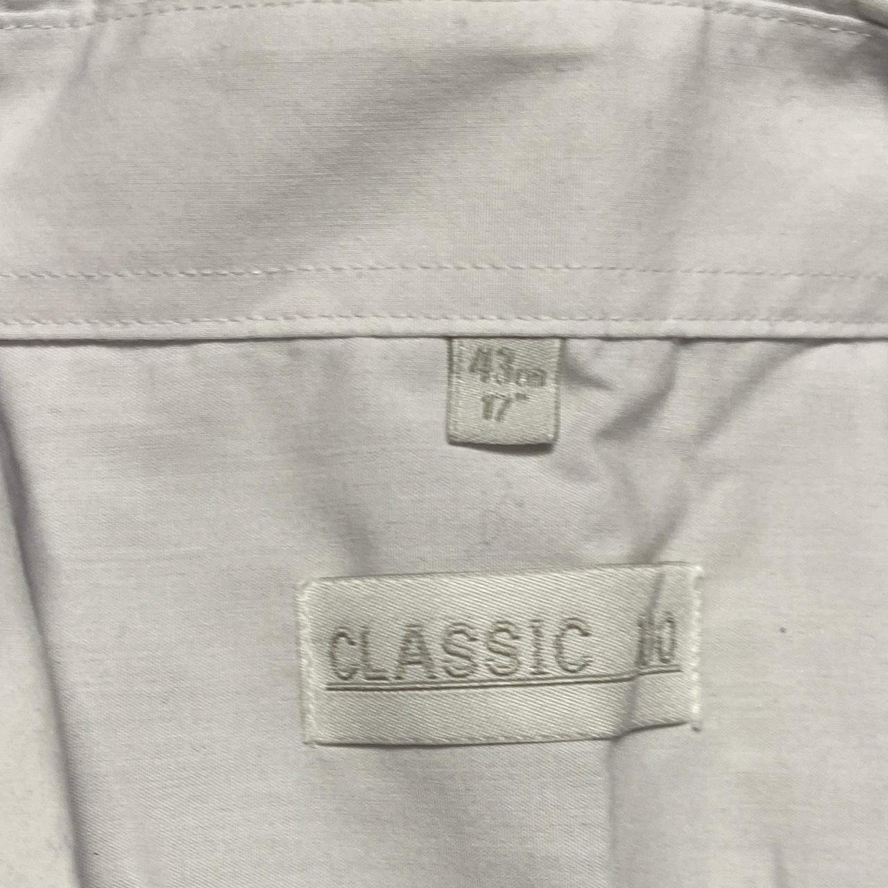 Workwear White and Orange Long Sleeve Shirt (XL)
