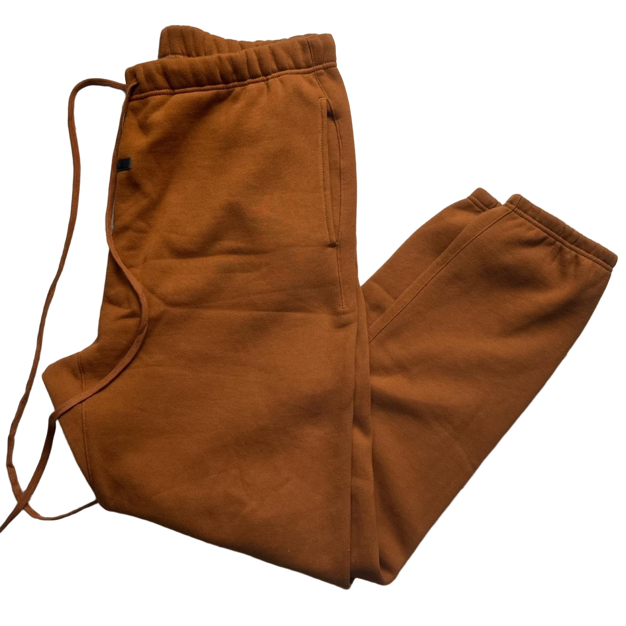Fear Of God Essentials Brown Orange Baggy Joggers (2XL)