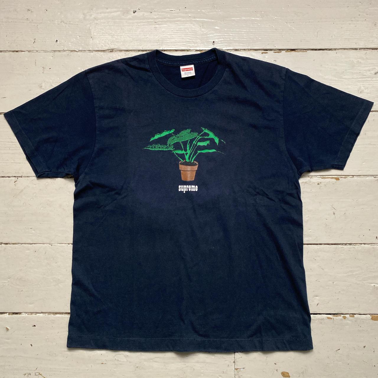 Supreme Plant Pot Navy T Shirt