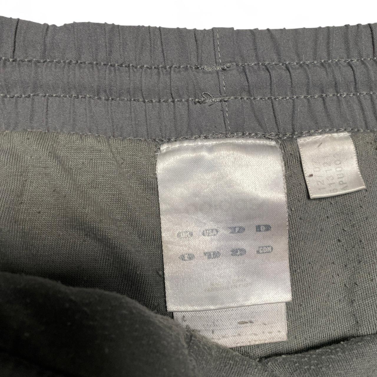 Adidas Grey and White Shell Trackpant Bottoms (L)