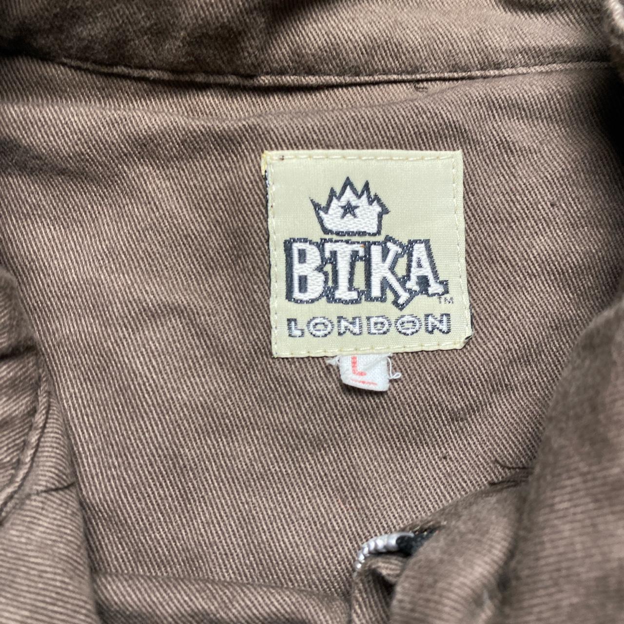 BTKA London Vintage Brown Bomber Jacket (L)