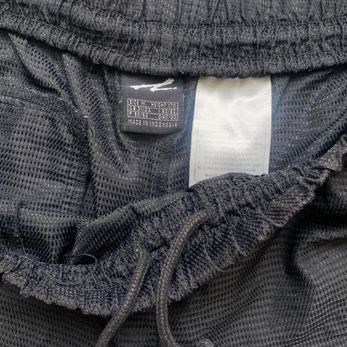 Nike Vintage Swoosh Black and White Shorts (M)