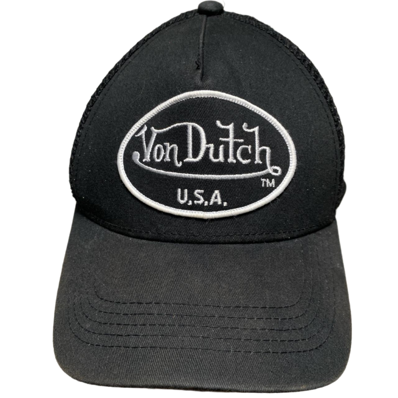 Von Dutch Black and White Trucker Cap