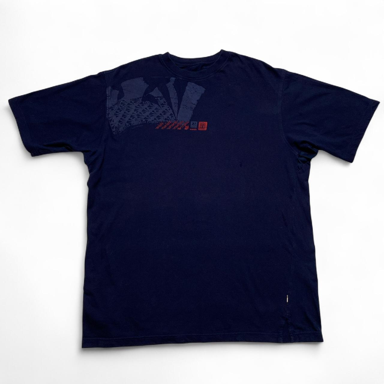 Maharishi Navy and Red T Shirt (2XL)