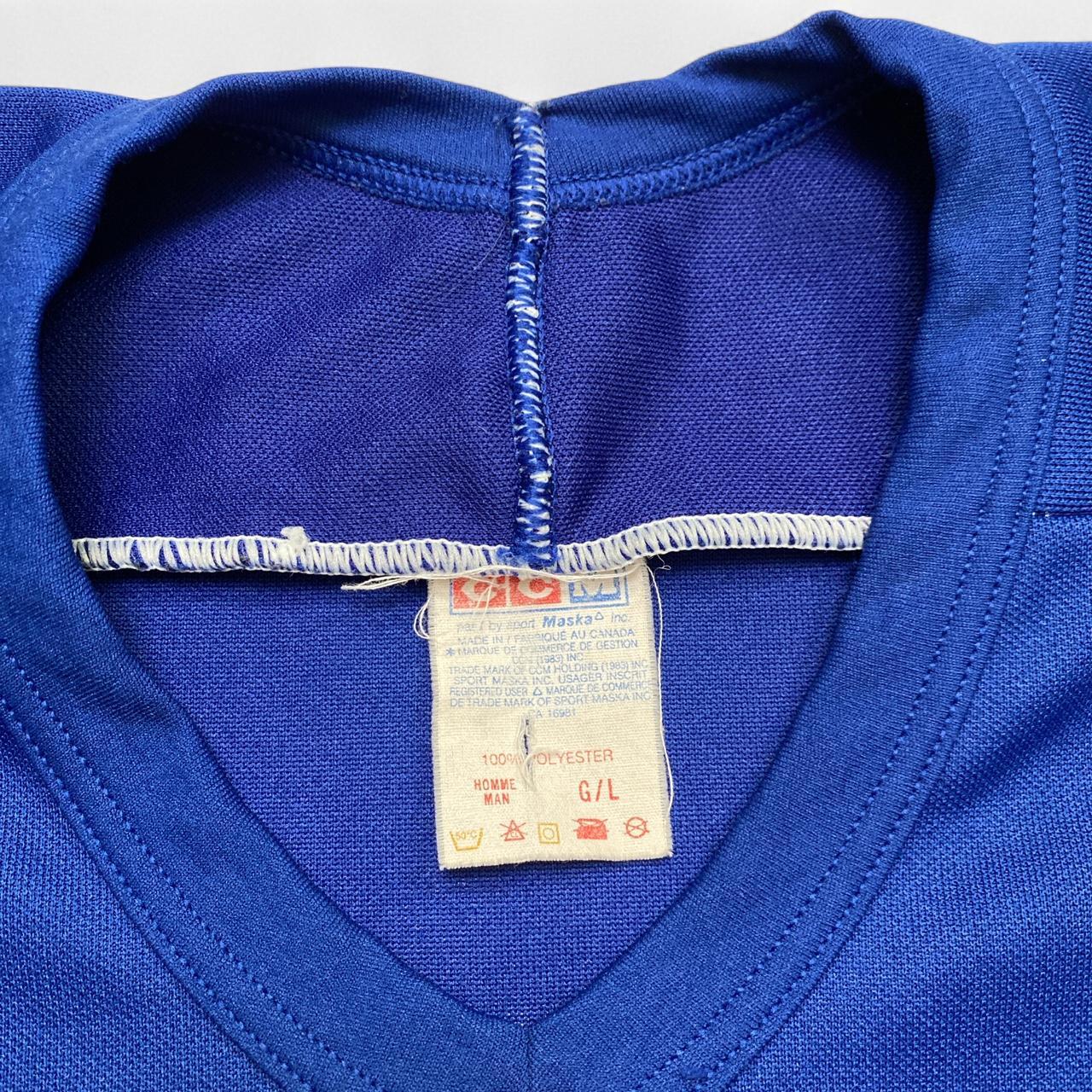 Toronto Maple Leafs CCM Vintage Hockey Jersey Blue and White (M)