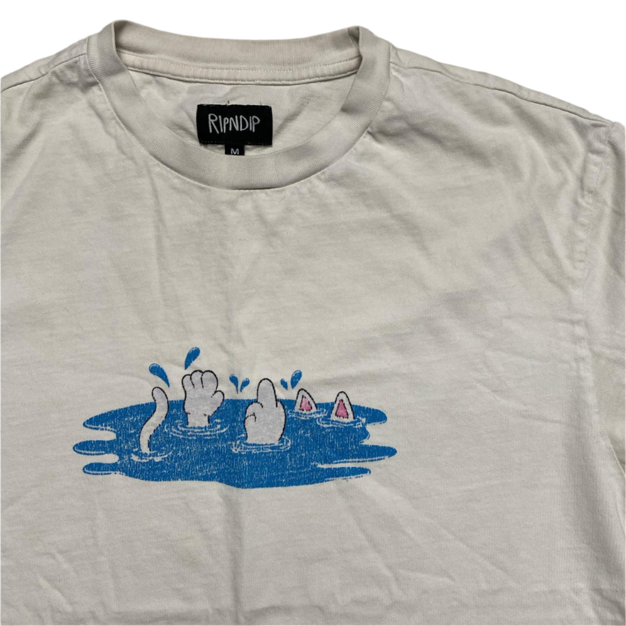 Rip N Dip Cat Nermal Middle Finger T Shirt (M)