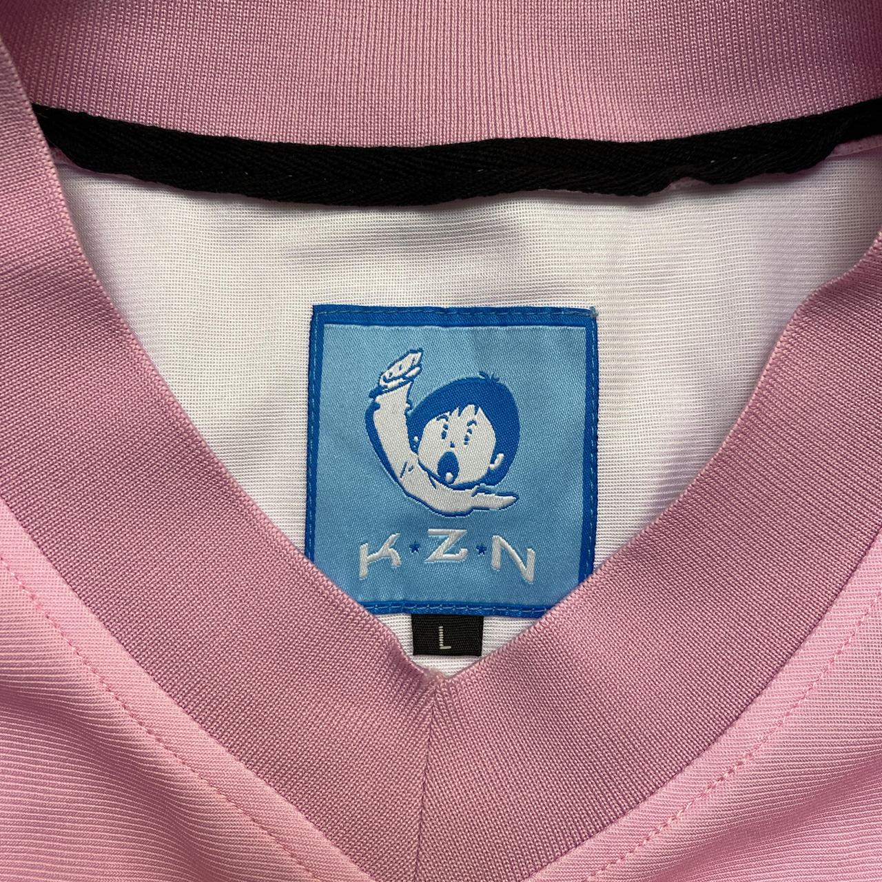 Kaizen Pink and White Womens Oversized NFL Football Jersey (L)