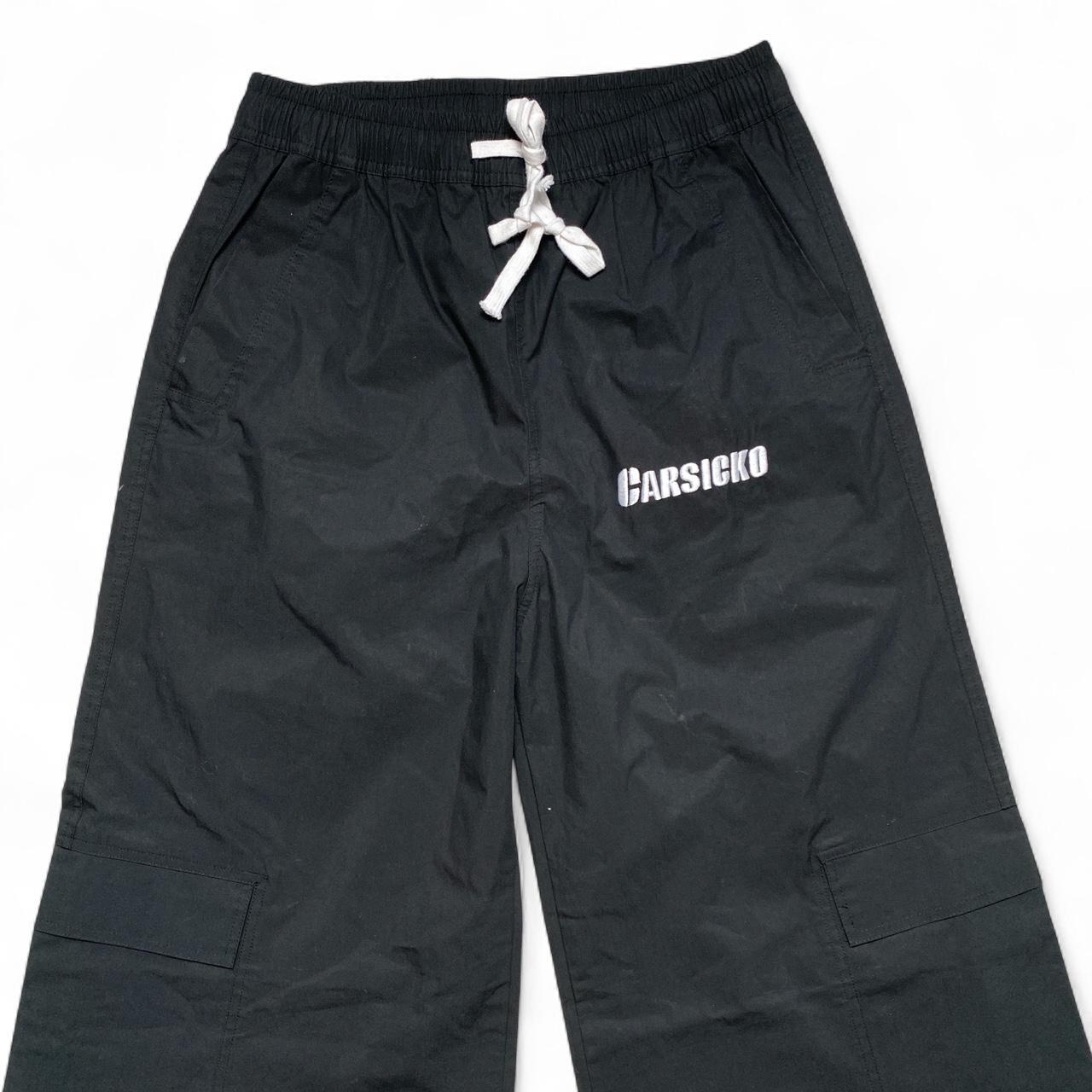 Carsicko Baggy Cargo Snopant Black and White Trousers (M)