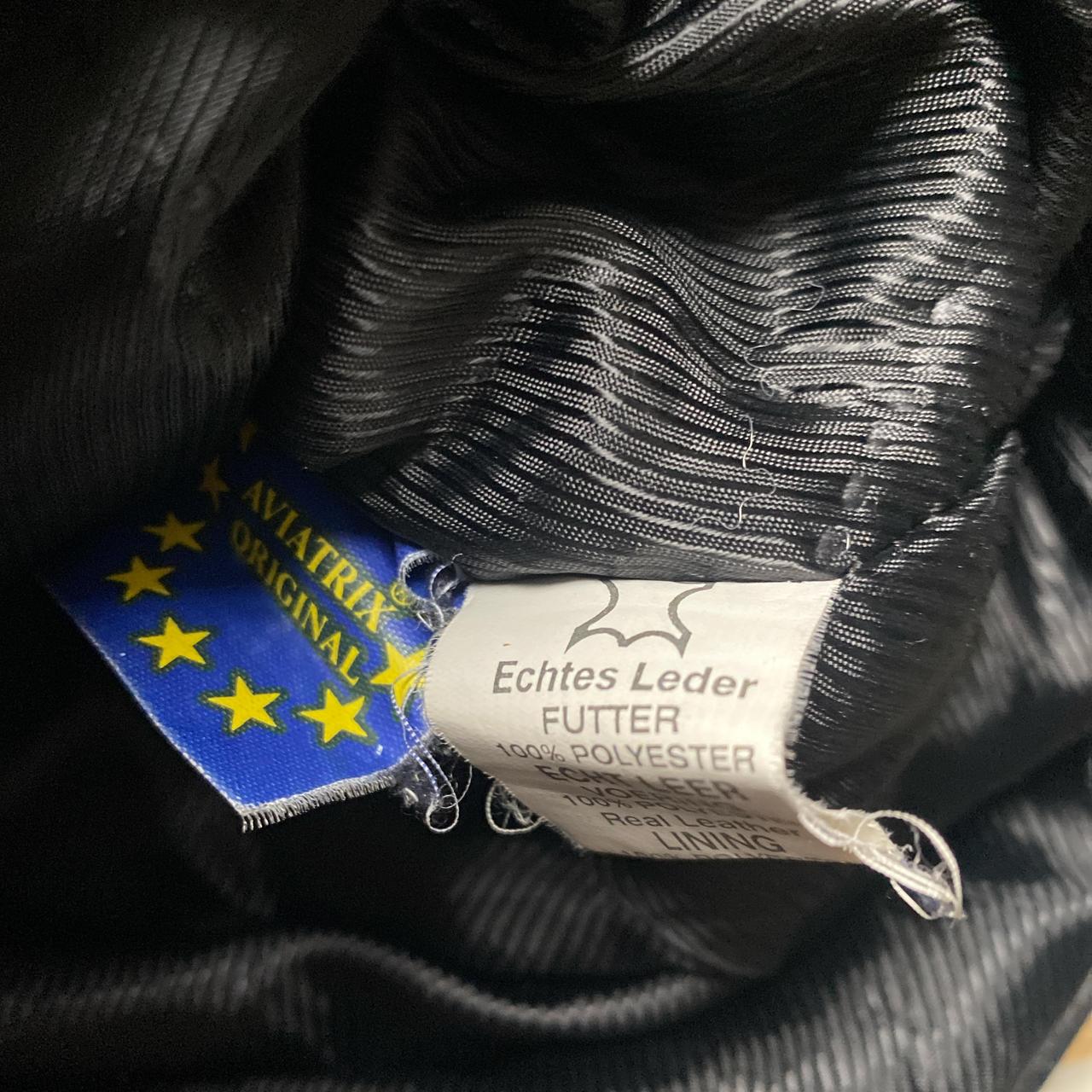 Aviatrix Black Leather Peacoat Jacket (M)