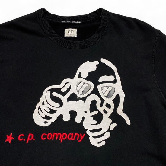 CP Company Comics and Cars Black White and Red Jumper (L)