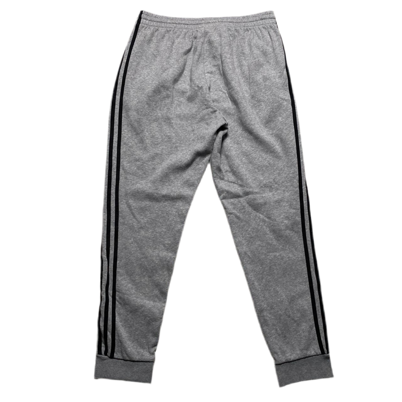 Adidas Essentials Grey and Black Stripes Full Tracksuit (L)