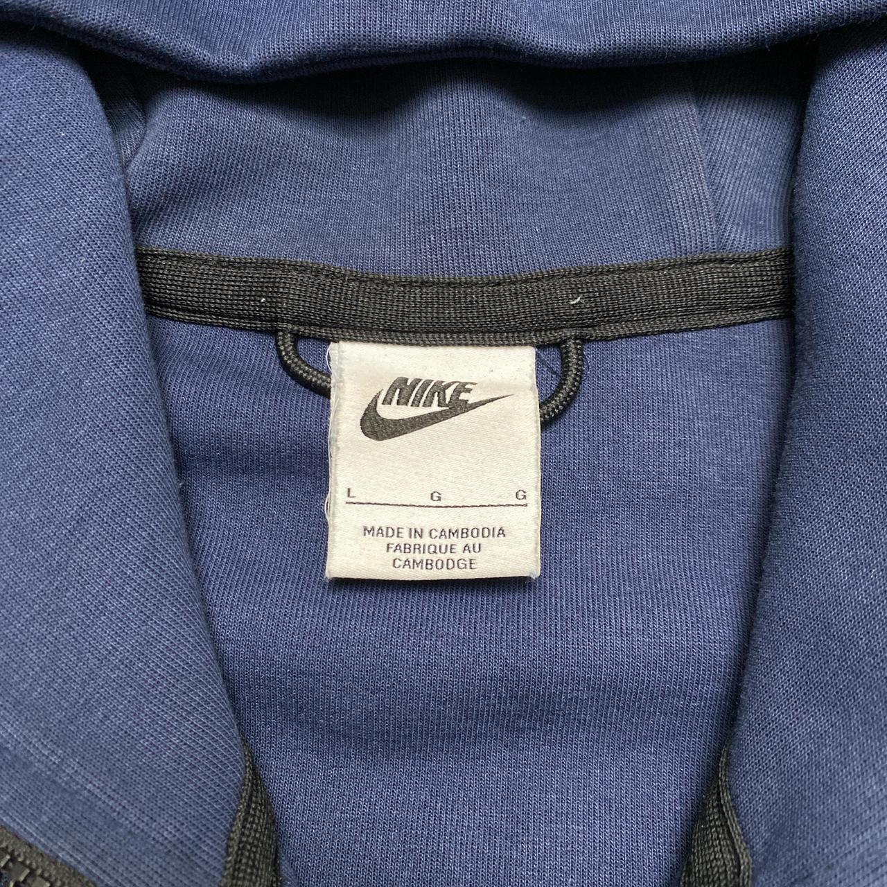 Nike Tech Fleece Navy and Black Hoodie (L)