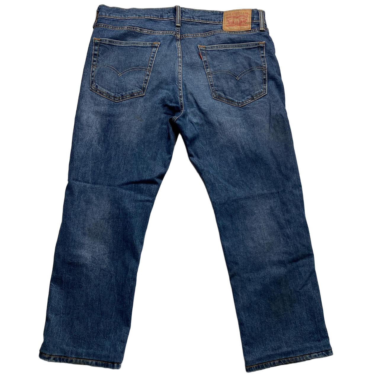 Levis 514 Baggy Navy Stonewash Jeans (36W)