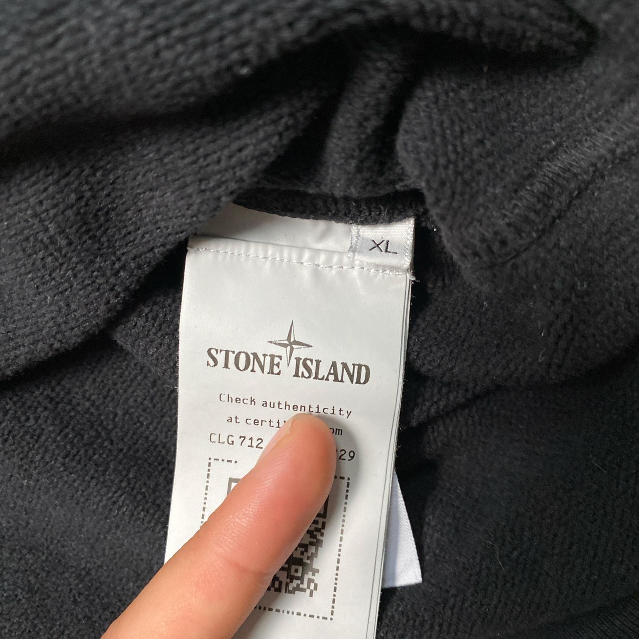 Stone Island Black Crewneck Jumper (XL)