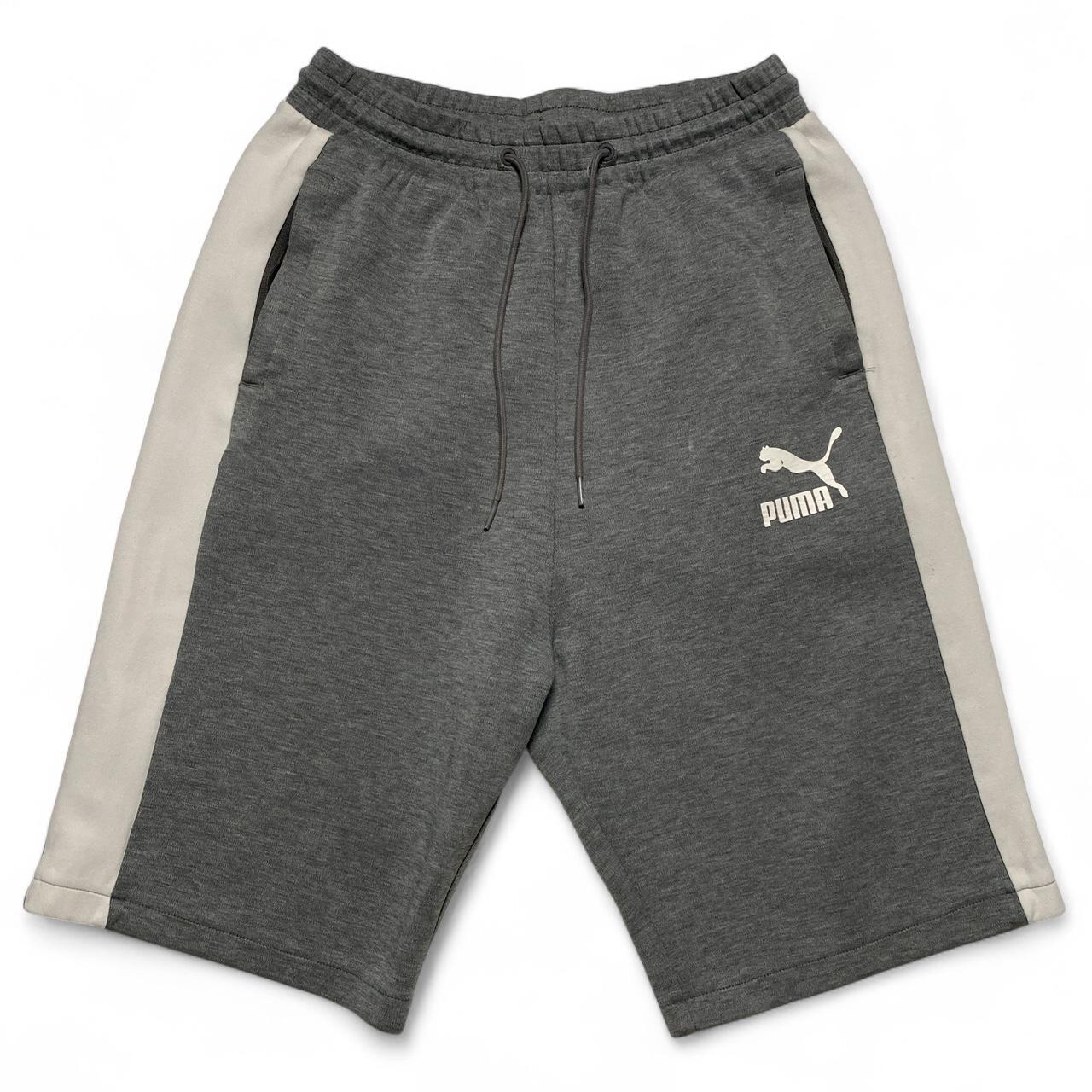 Puma Grey and White Cotton Shorts