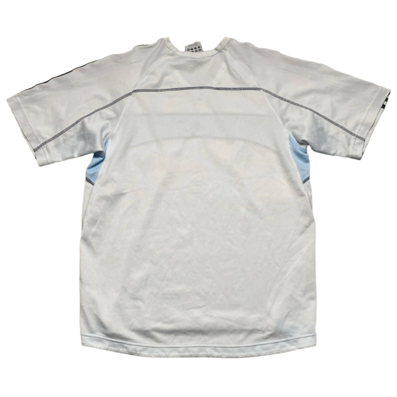 Adidas Climacool Vintage y2k White and Baby Blue Jersey T Shirt (M)