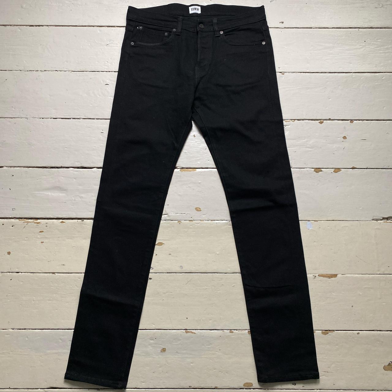 Edwin Ed-80 Jet Black Jeans