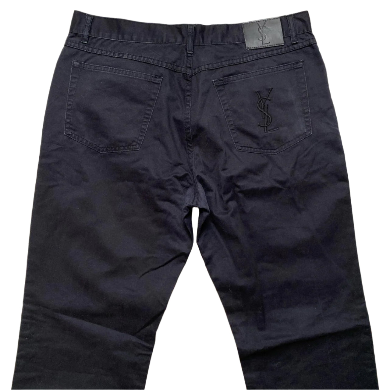 YSL Yves Saint Laurent Black Jean Trousers (36W)
