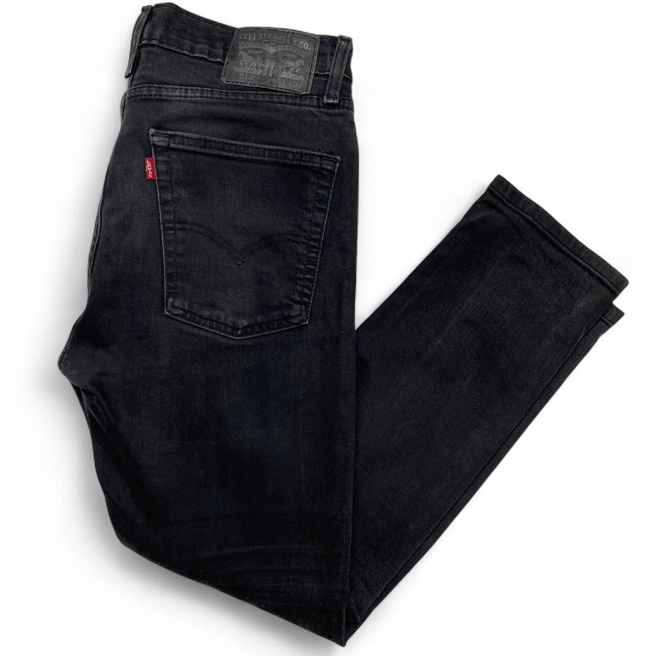 Levis 510 Black Charcoal Slim Jeans (32W)