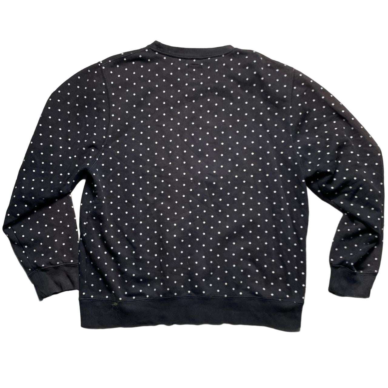Stussy Black Polkadot Spellout Jumper Black and White (L)