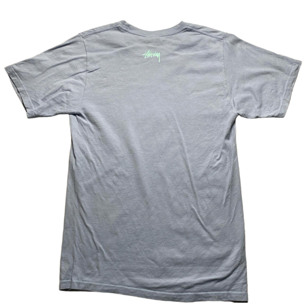 Stussy Serotonin Blue and Baby Blue T Shirt (S)