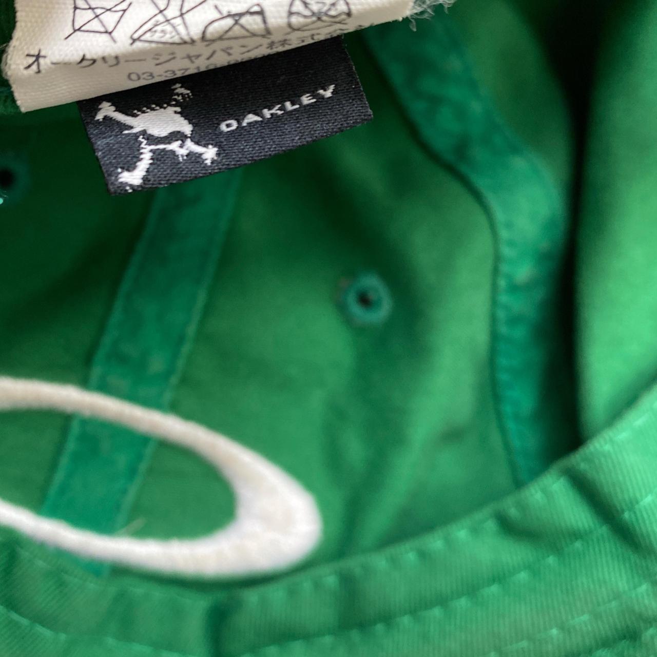 Oakley Green and White Baseball Cap