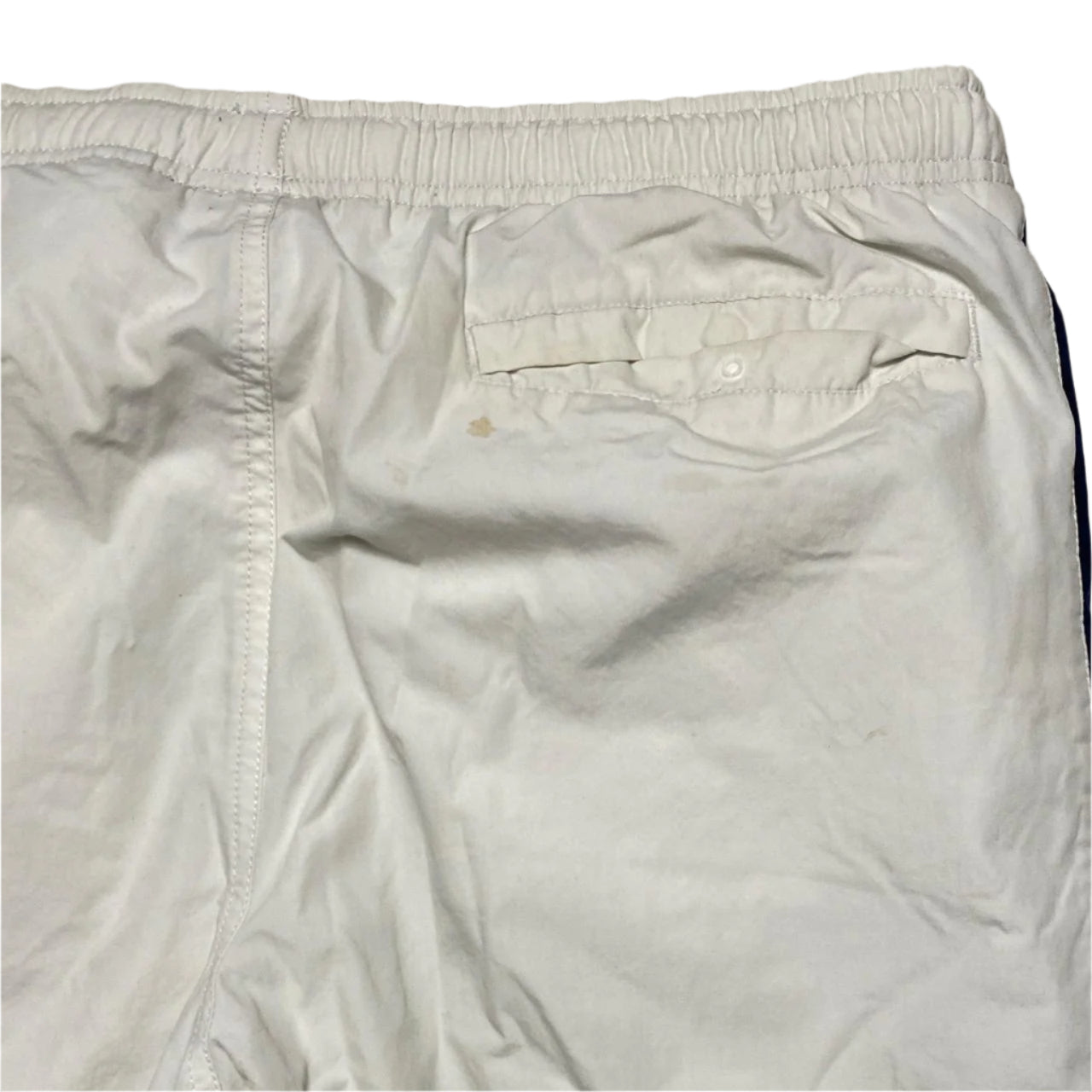 Nike Vintage y2k White Red and Blue USA Shell Trackpant Baggy Popper Bottoms (L)