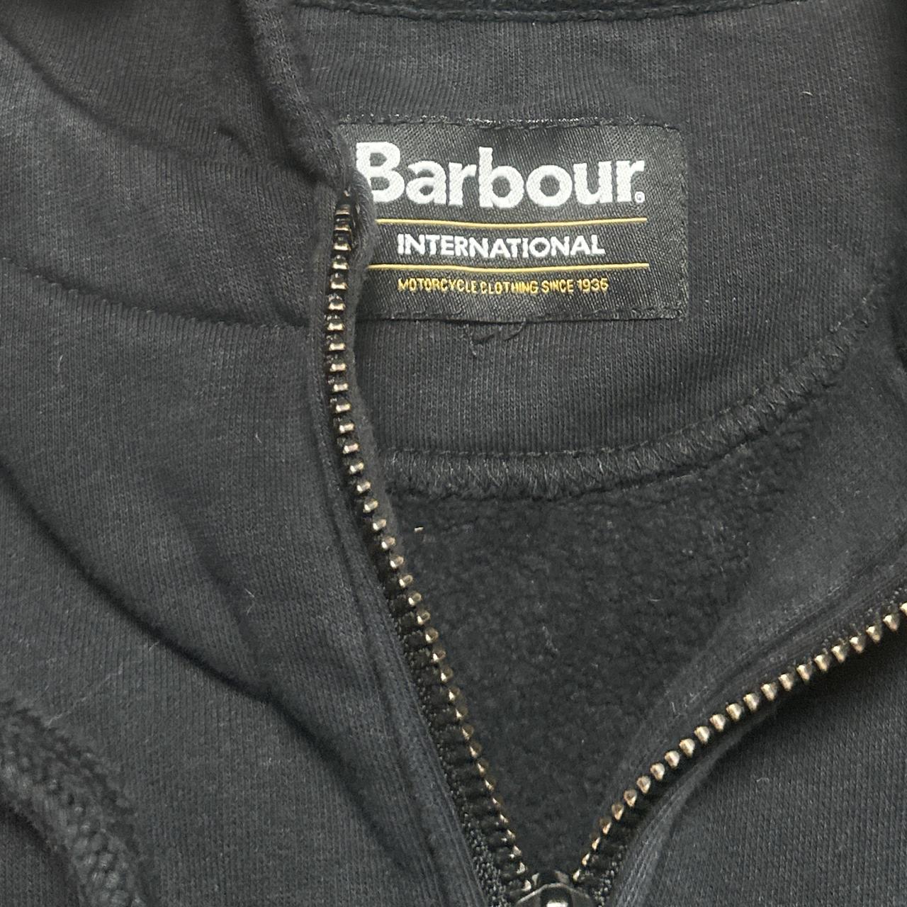 Barbour Black and Yellow Hoodie (S)