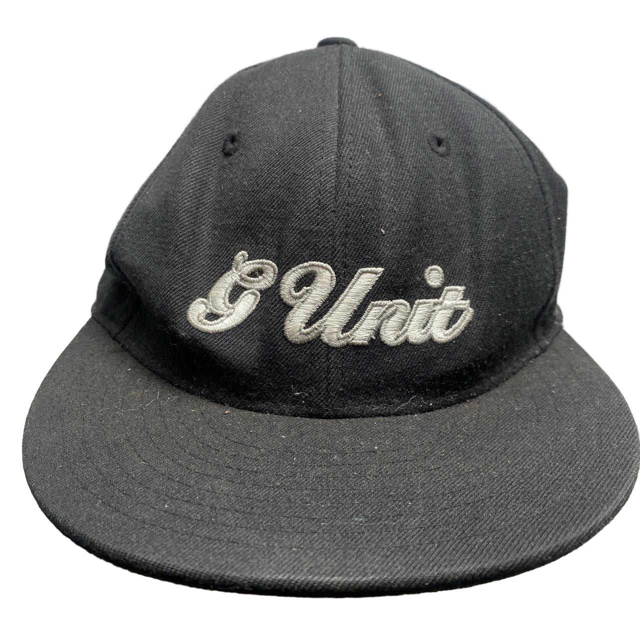 G Unit 50 Cent Vintage Fitted Cap Black and White