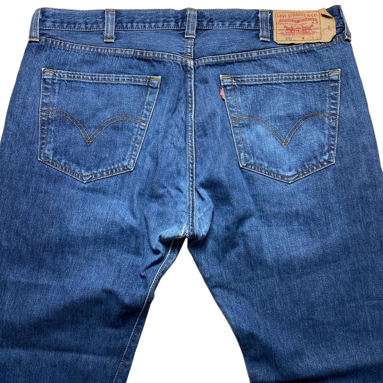 Levis 501 Vintage Baggy Navy Jeans (40W)