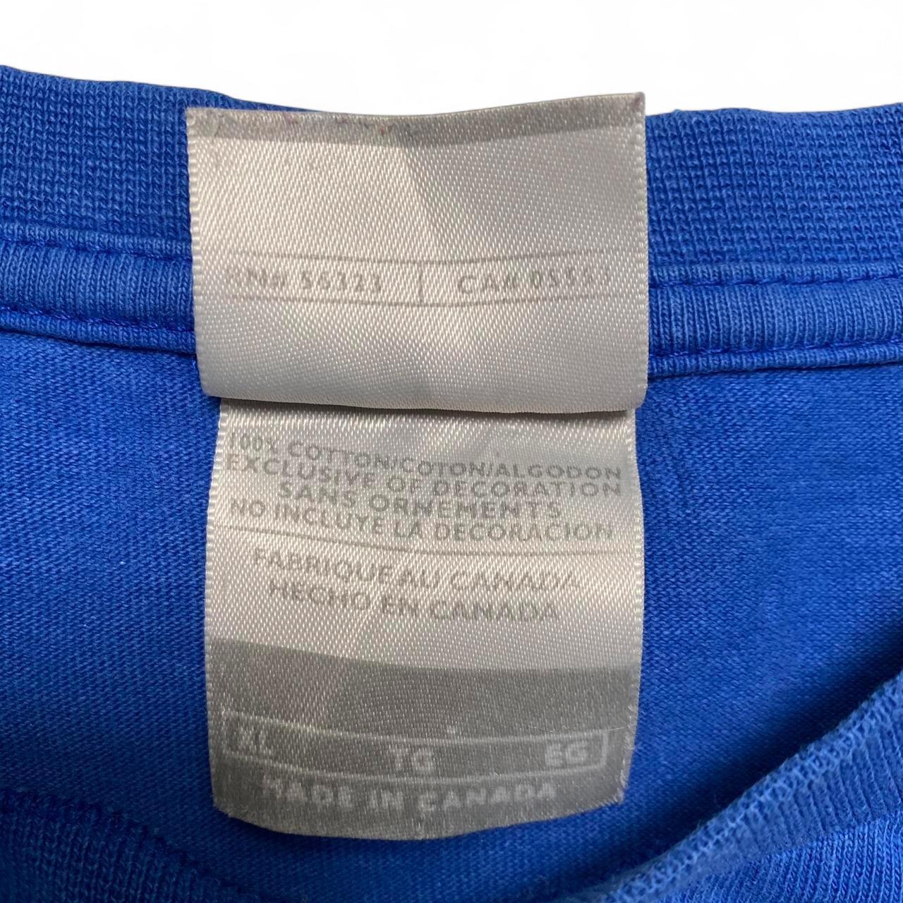 Nike Vintage y2k 90’s Blue and White Centre Swoosh T Shirt (XL)