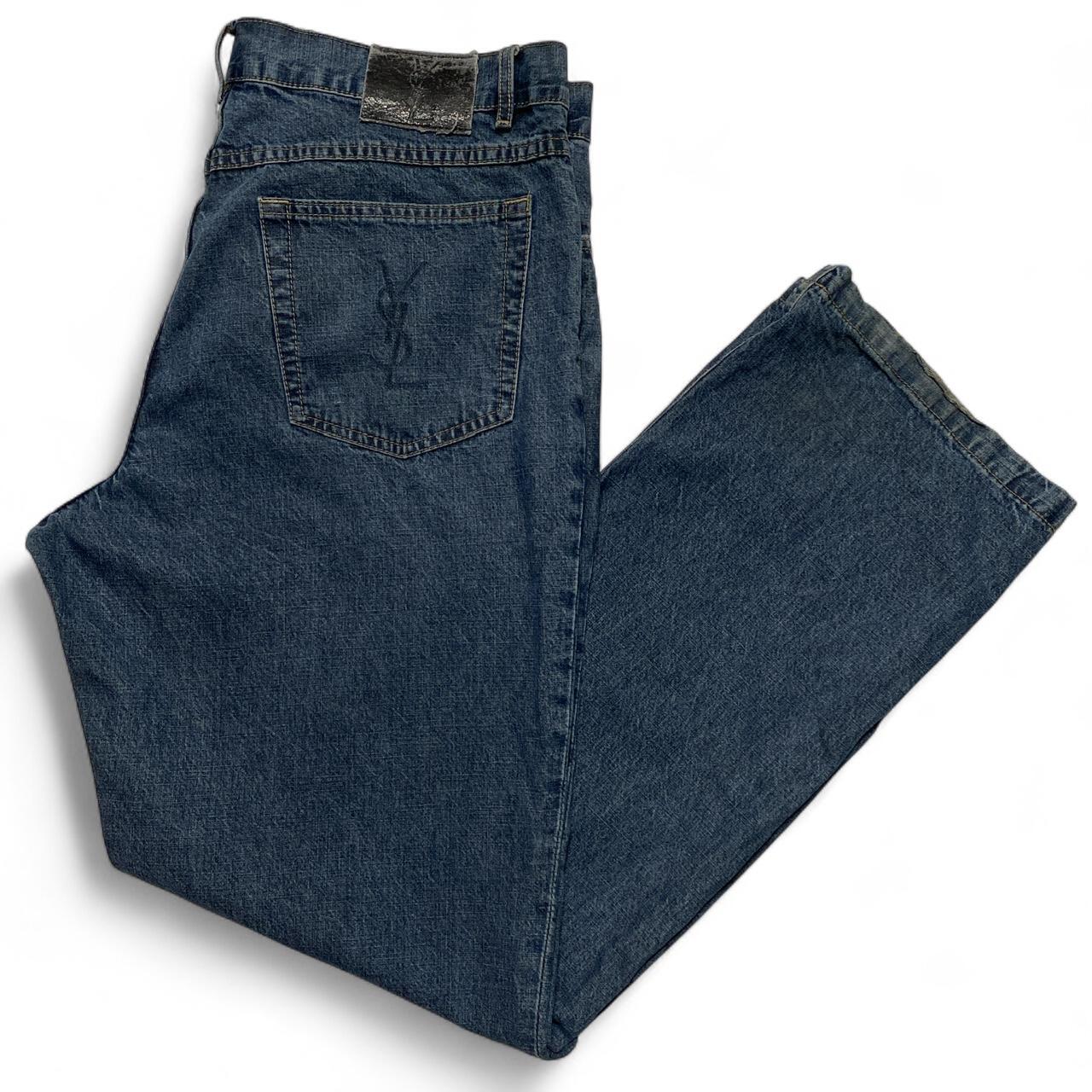 Yves Saint Laurent YSL Vintage y2k Baggy Light Blue Jeans