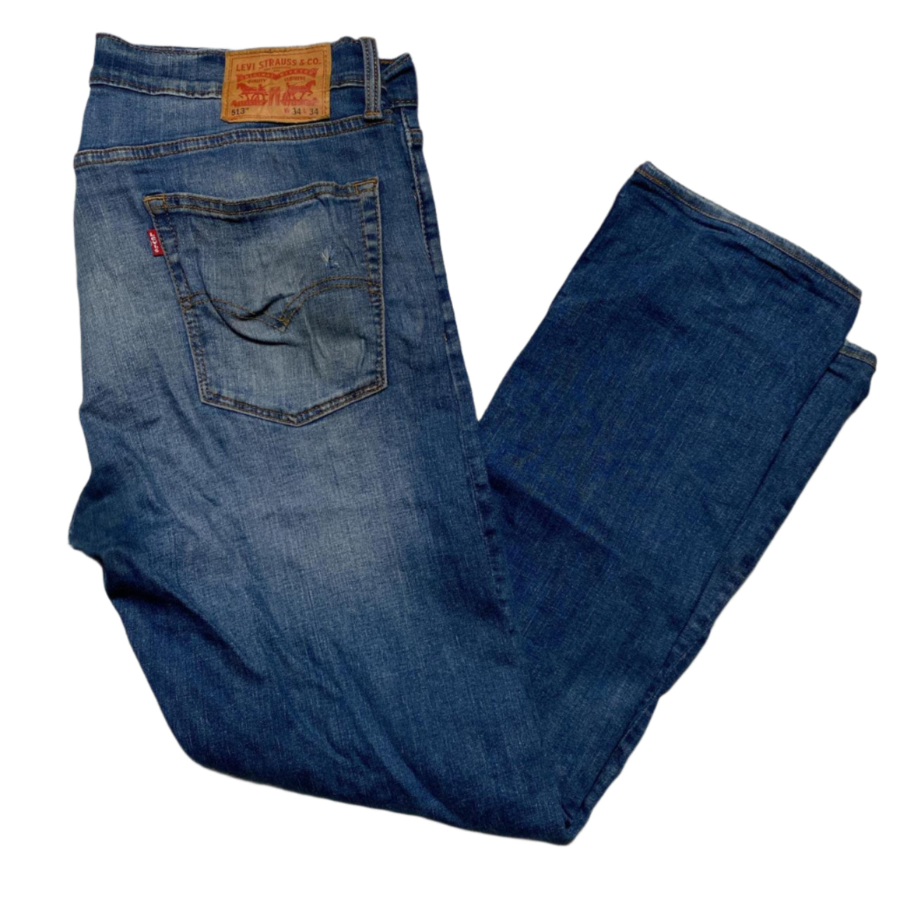 Levis 513 Baggy Blue Jeans (W 34)