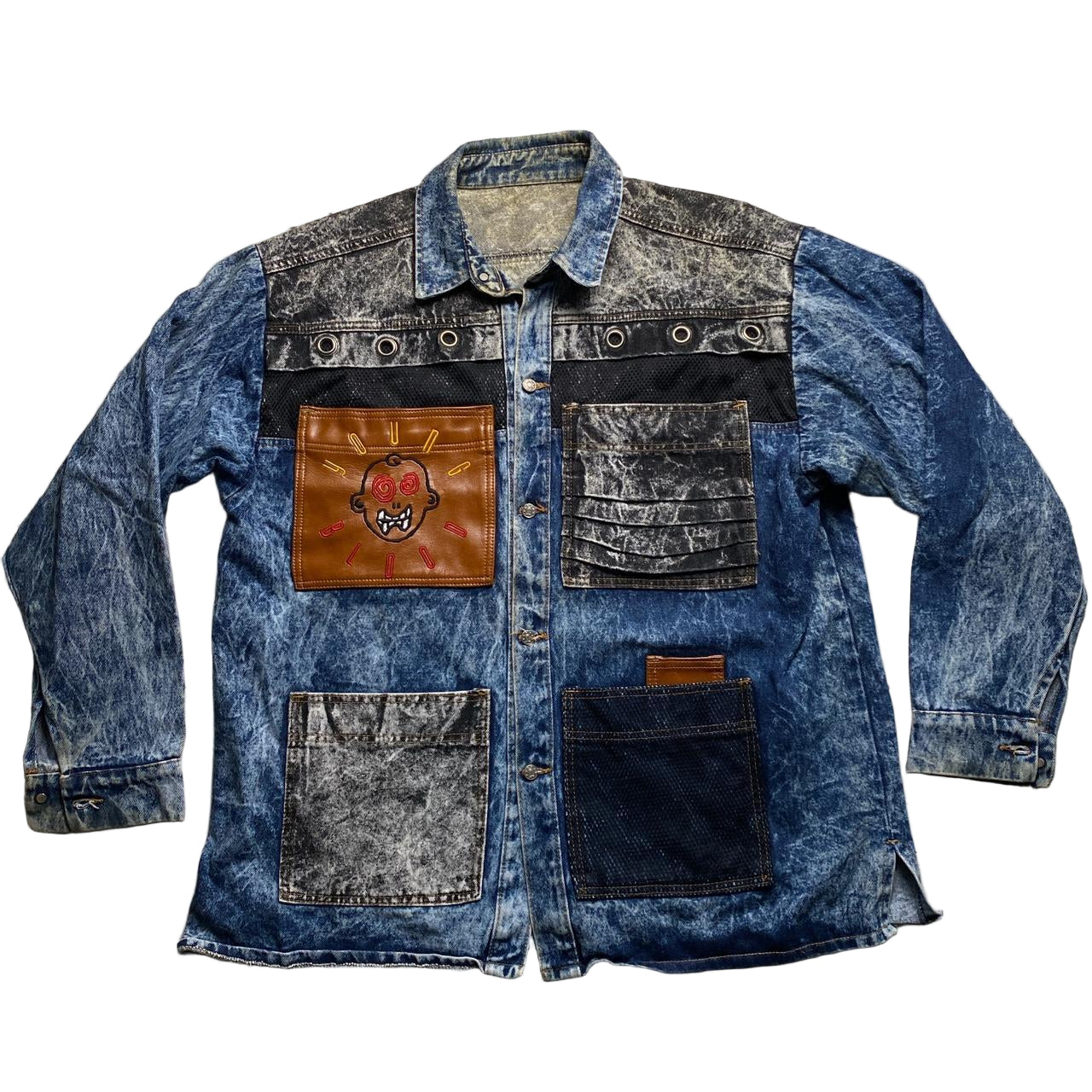 Young Blood Vintage 90’s Denim Embroidery Jacket (L)