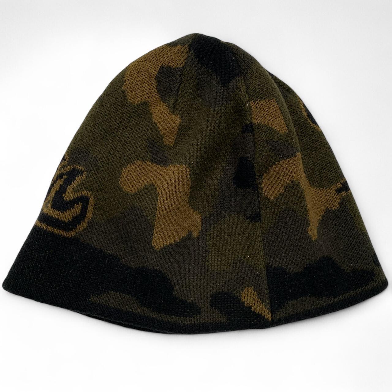 Unknown London Camouflage Green and Black Beanie Hat