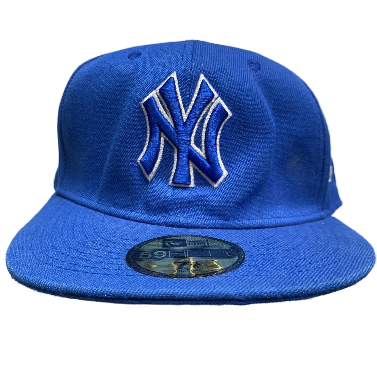 New York Yankees Blue and White Fitted Hat
