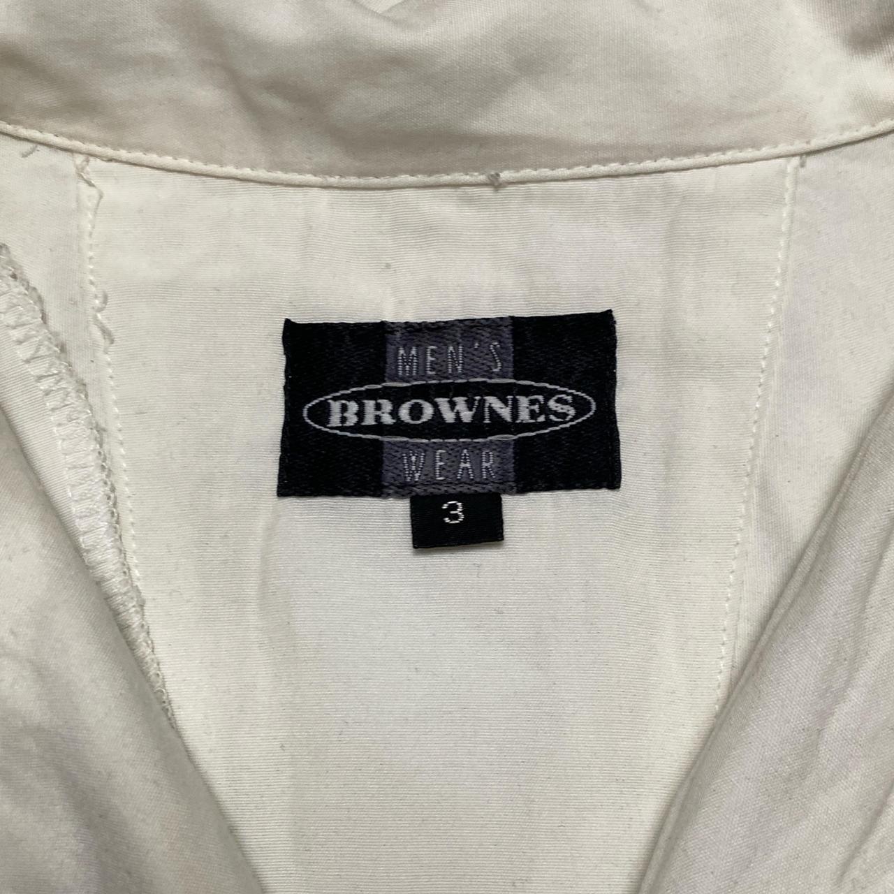 Brownes Vintage White Short Sleeve Shirt (L)