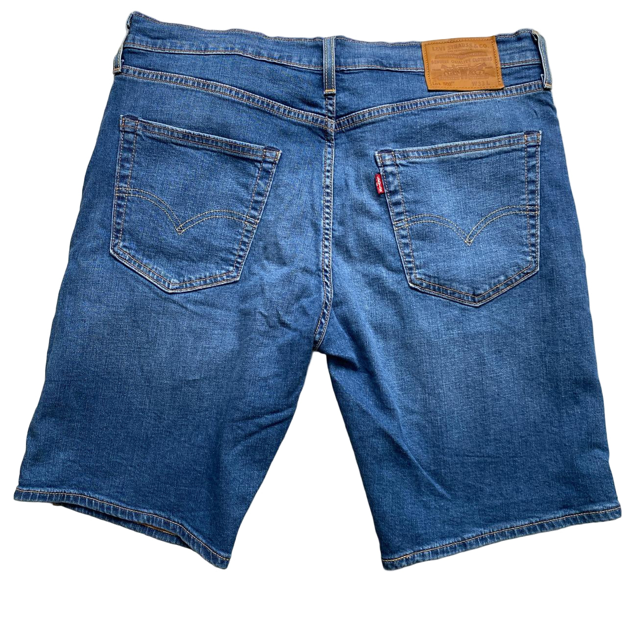 Levis 502 Jort Jean Shorts Blue (33W)