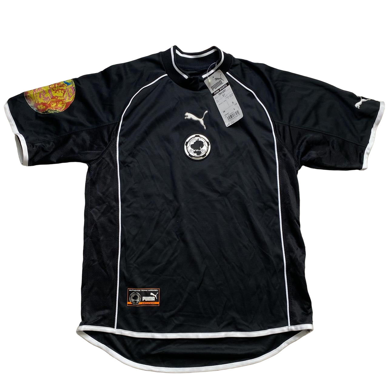 Puma Paintura Black and White Football Jersey (S)