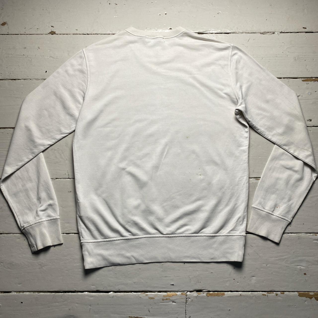 Stone Island Marina Vintage Cream White Long Sleeve Thin Jumper (XL)