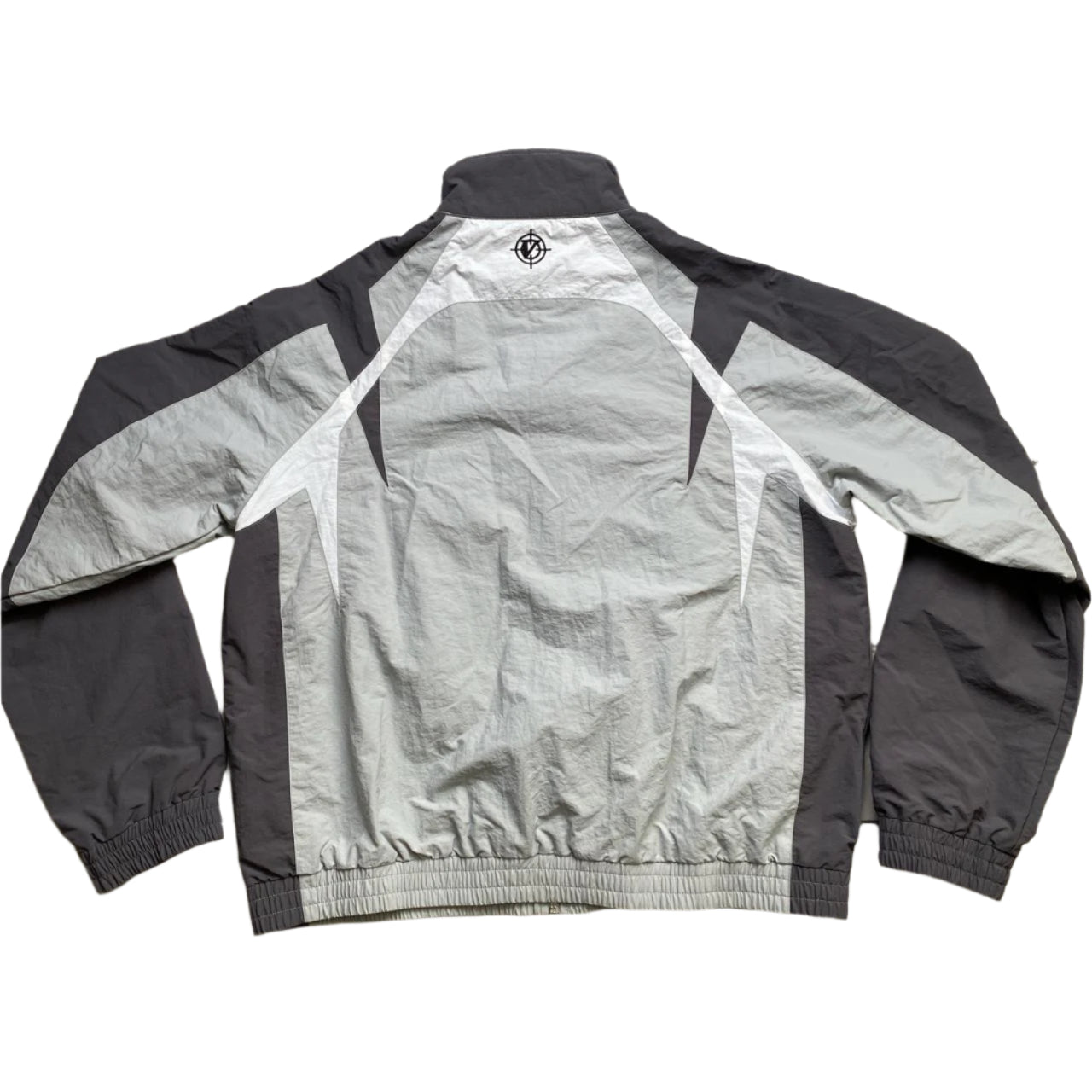 Vicinity Grey and Silver Nylon Shell Full Tracksuit (L)