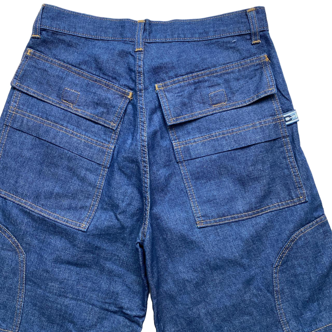 Criminal Damage Vintage Baggy Jort Jean Shorts Navy (28W)