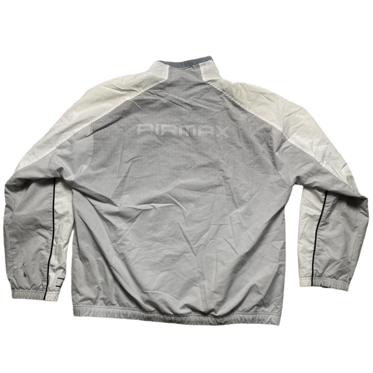 Nike Air Max Vintage y2k Silver and White Shell Tracksuit Jacket (XL)