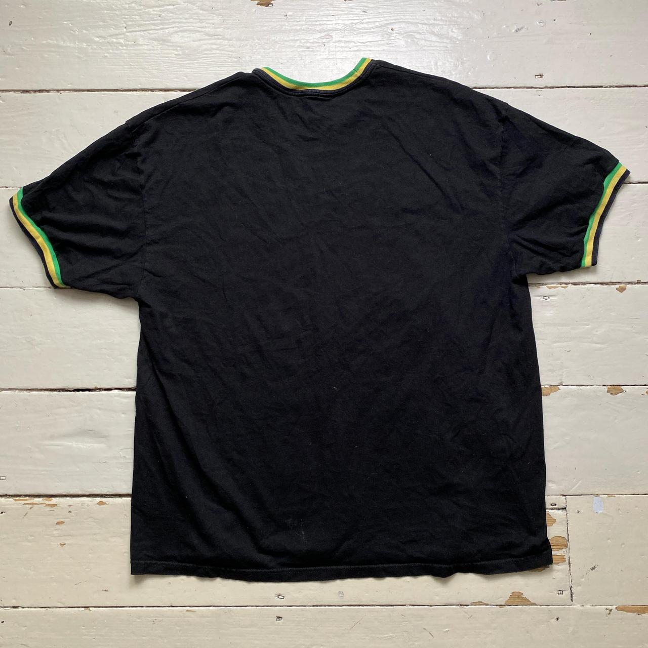 Usain Bolt Jamaica Black Yellow and Green T Shirt