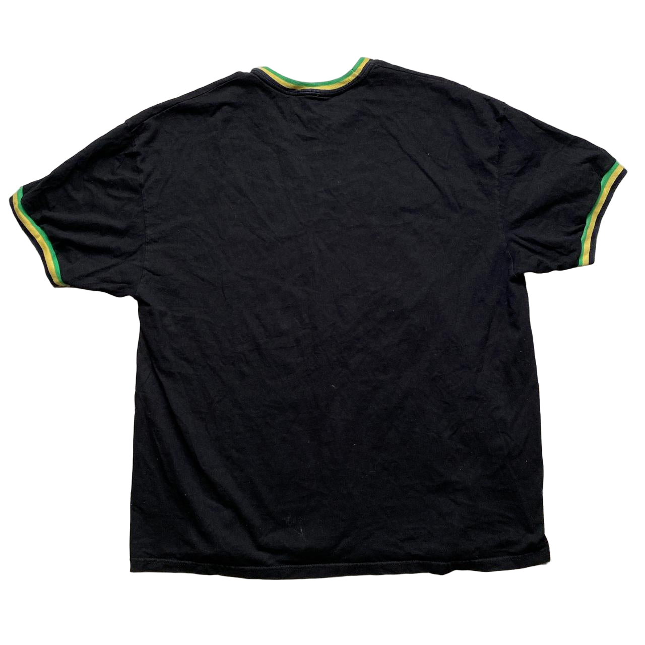 Usain Bolt Jamaica Black Yellow and Green T Shirt (2XL)