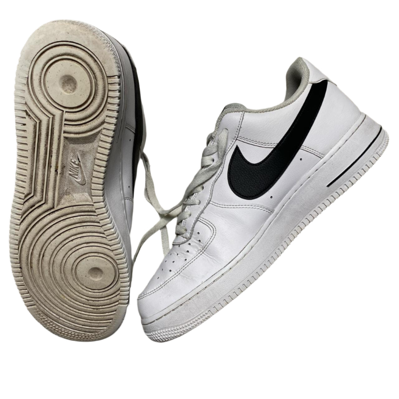Nike Air Force 1 White and Black (UK 10)