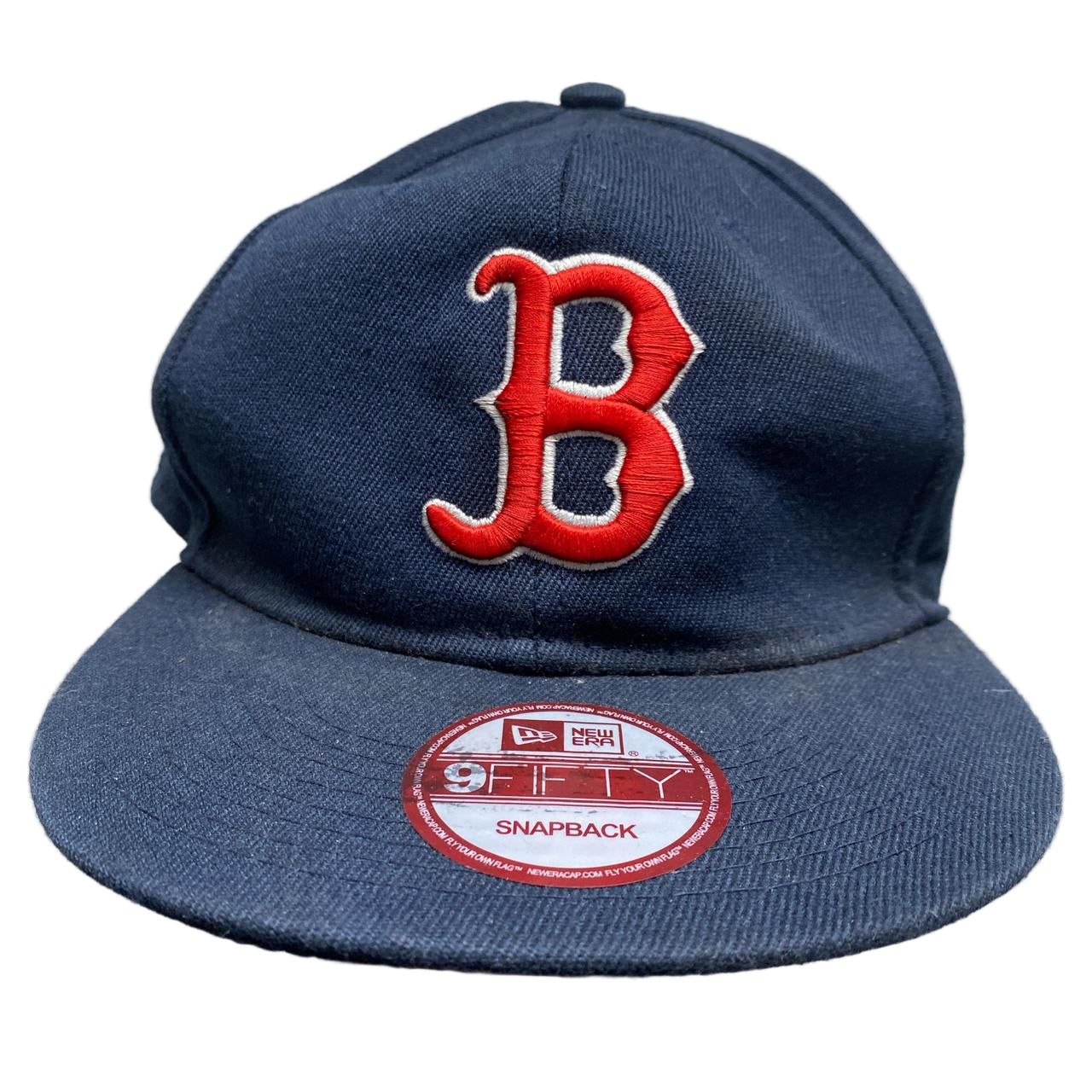 Boston Red Sox Navy and Red Snapback Cap