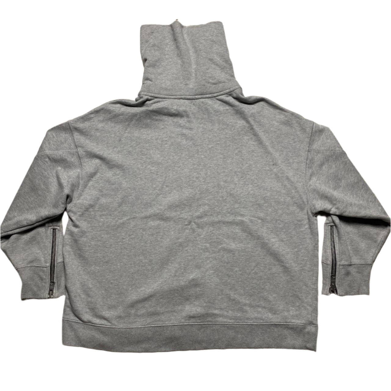 All Saints Grey Turtle Neck Zip Jumper (M)