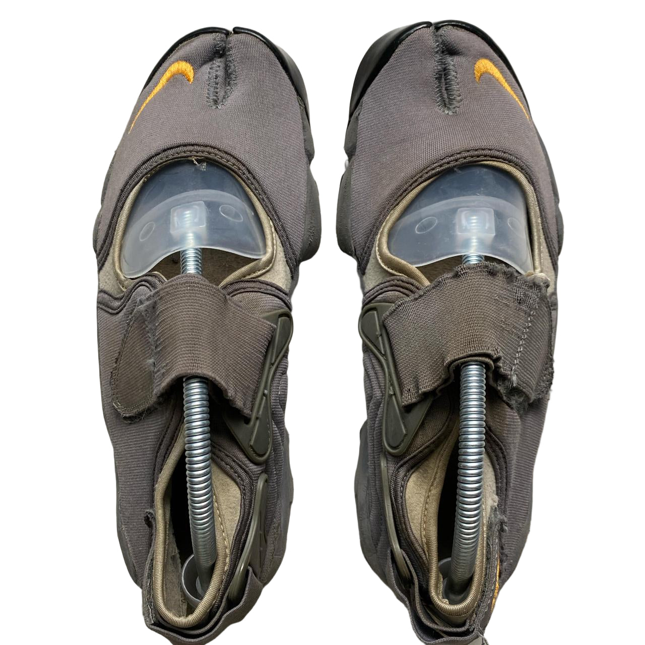 Nike Air Rift Vintage 2007 Grey and Orange Tabi Split Toe Shoes (UK 8)
